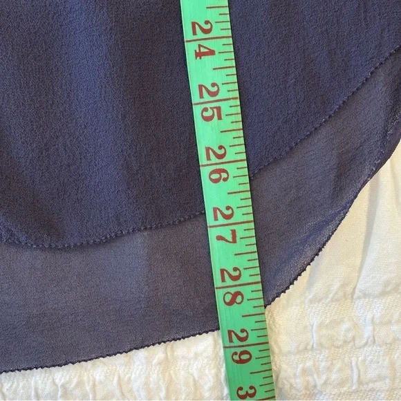 Aritzia Wilfred Sheer Silk Long Sleeve Blouse, Deep Plum, Size XS - Picture 7 of 7